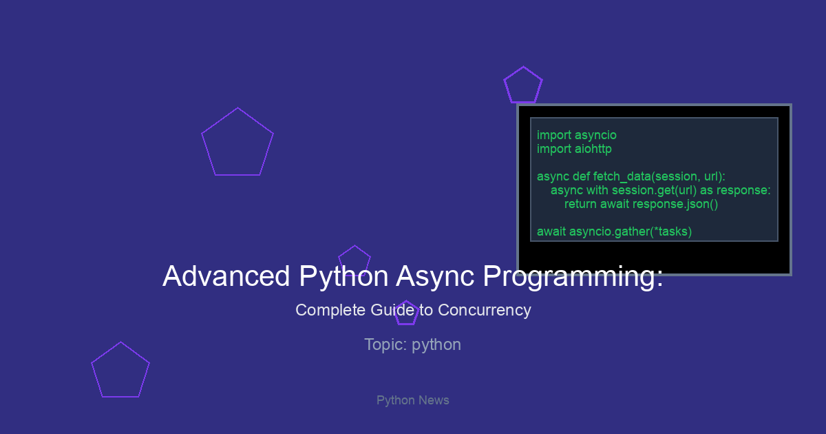 Advanced Python Async Programming: Complete Guide to Concurrency
