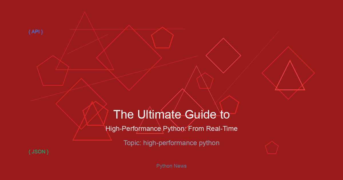 The Ultimate Guide to High-Performance Python: From Real-Time Kafka Streams to Blazing-Fast FastAPI