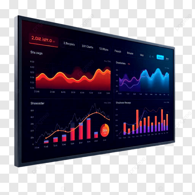 Data science dashboard on screen - Modern Data Visualization Screen For Analytics Dashboard, Data ...