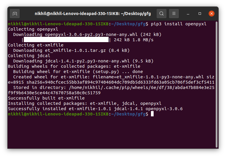 Python code in Excel spreadsheet - Working with Excel Spreadsheets in Python - GeeksforGeeks