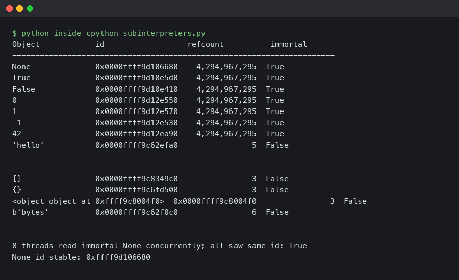 Inside CPython Sub-Interpreters: How Immortal Objects Share Memory Without the GIL