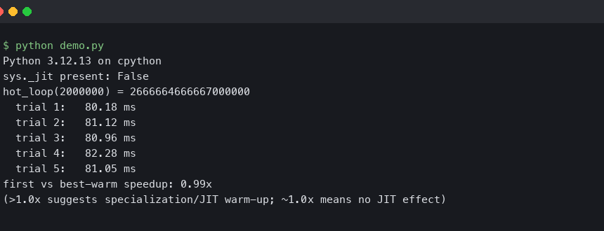 Python JIT: practical notes from production