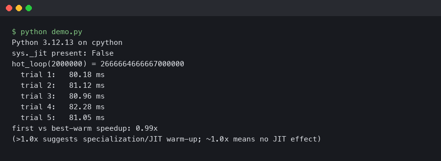 Python JIT: practical notes from production