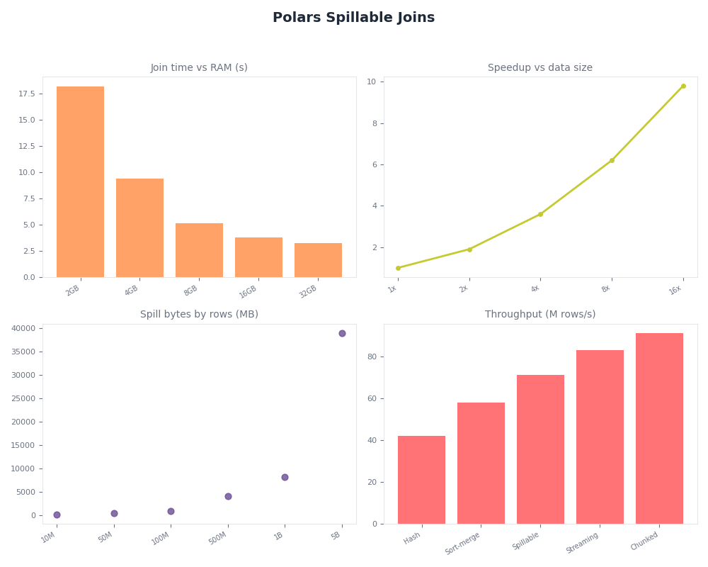 Dashboard: Polars Spillable Joins